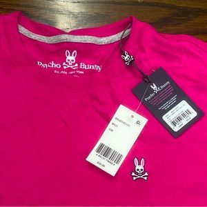 Psycho Bunny Mens Classic Crew Neck Tee Magenta Storm 5-M